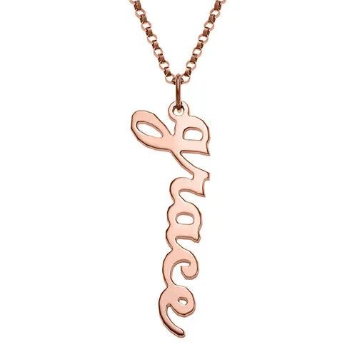 Sterling Silver Vertical Lowercase Script Name with Free Freshwater Pearl Earrings sold by Limoges Jewelry product image thumbnail 5