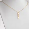 14K Gold Plated Minimal Zodiac Bar Necklace sold by Limoges Jewelry