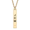 14K Gold Plated Minimal Zodiac Bar Necklace sold by Limoges Jewelry