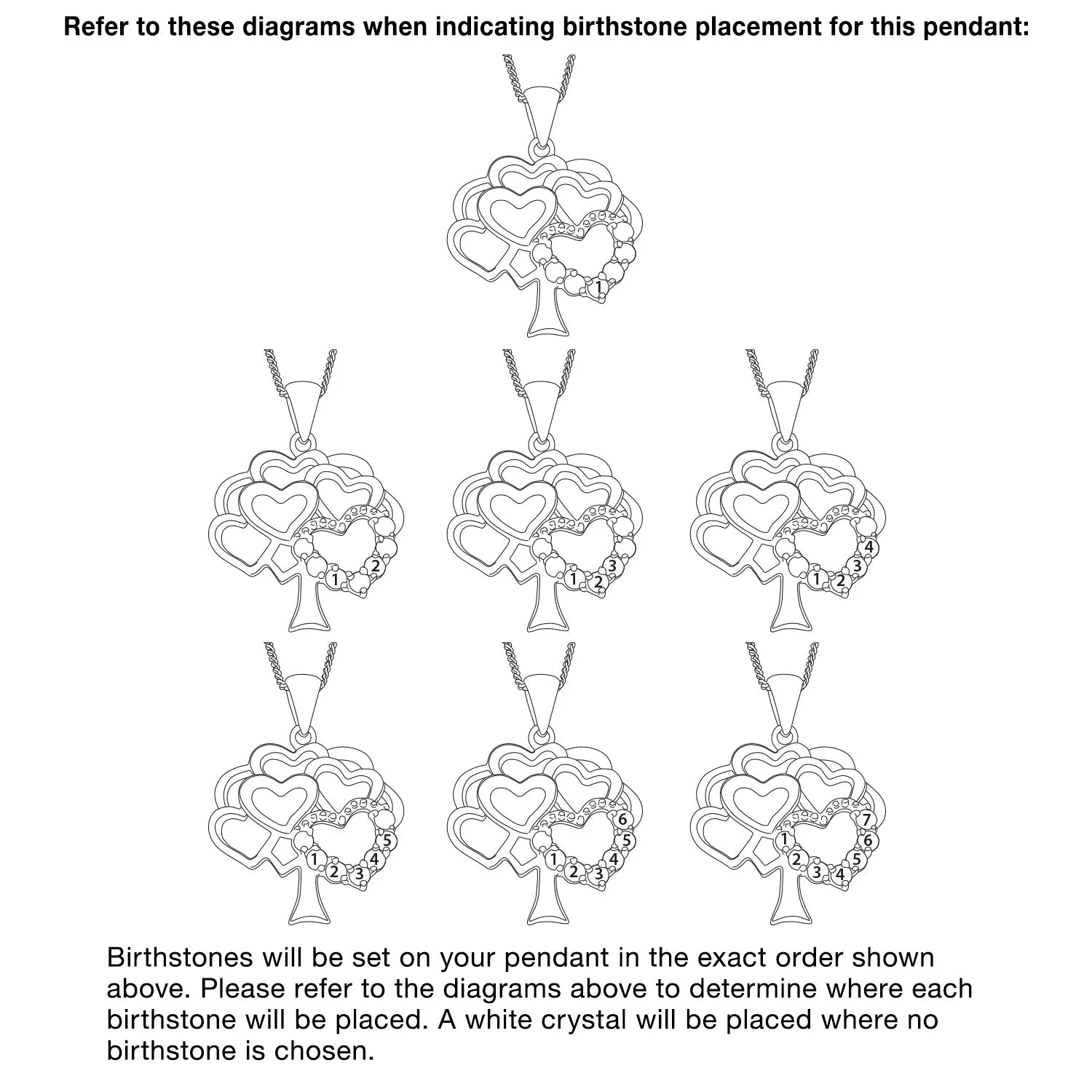 Sterling Silver Family Heart Birthstone Tree Pendant sold by Limoges Jewelry product image thumbnail 4