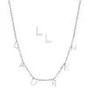 Dainty Name Choker and Initial Earring Set sold by Limoges Jewelry