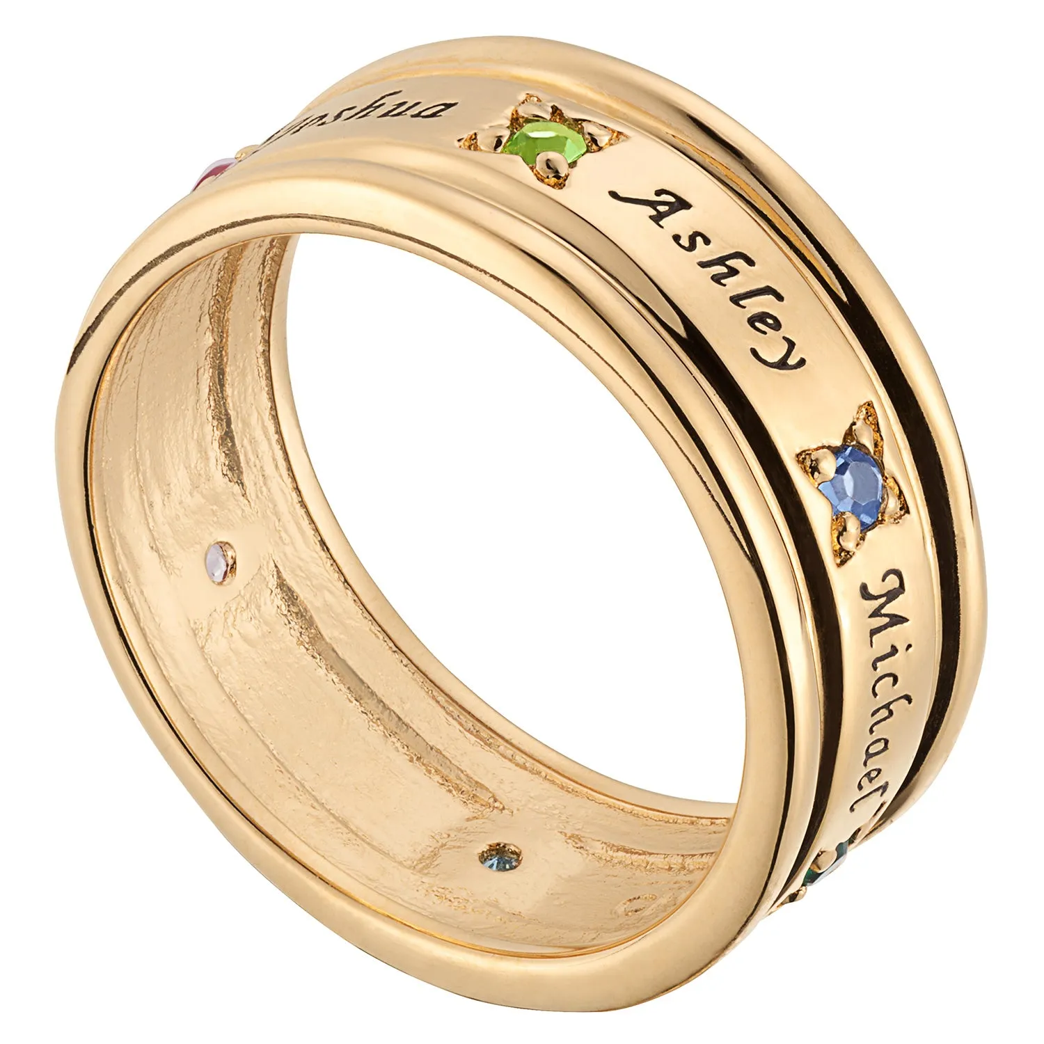 Family Name and Birthstone Ring sold by Limoges Jewelry product image thumbnail 3