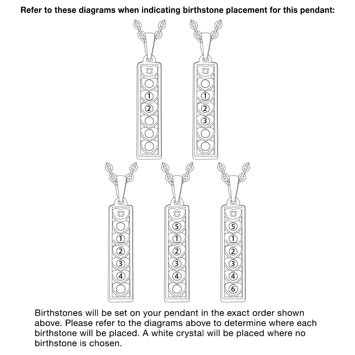 Two-Tone Plated Family Birthstone Heart and Diamond Accent Necklace sold by Limoges Jewelry product image thumbnail 4