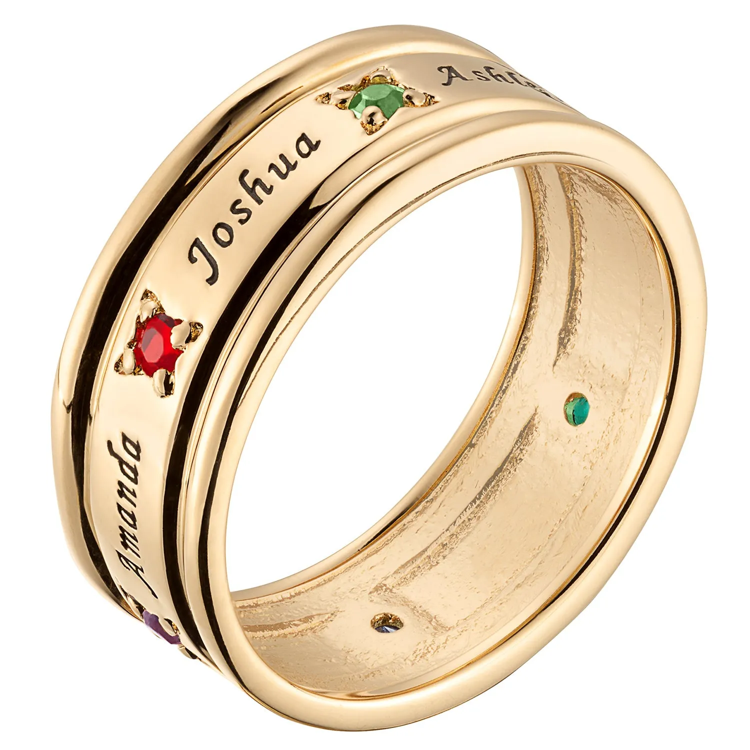 Family Name and Birthstone Ring sold by Limoges Jewelry product image thumbnail 2