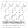 Sterling Silver MOM Engravable Names and Birthstones Circle Pendant sold by Limoges Jewelry