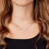 Stainless Steel Fancy Script Name Necklace sold by Limoges Jewelry
