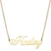 Stainless Steel Fancy Script Name Necklace sold by Limoges Jewelry