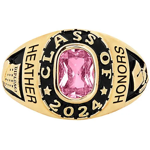Women's 14K Celebrium Birthstone 2024 Class Ring sold by Limoges Jewelry product image thumbnail 3