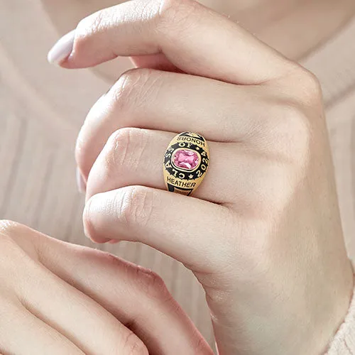 Women's 14K Celebrium Birthstone 2024 Class Ring sold by Limoges Jewelry product image thumbnail 2