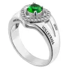 Sterling Silver Freestyle Heart Class Ring sold by Limoges Jewelry