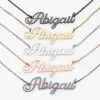 Stainless Steel Fancy Script Name Necklace sold by Limoges Jewelry