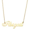Stainless Steel Fancy Script Name Necklace sold by Limoges Jewelry