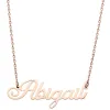 Stainless Steel Fancy Script Name Necklace sold by Limoges Jewelry