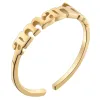 14K Gold over Sterling Petite Lowercase Name Ring sold by Limoges Jewelry