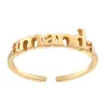 14K Gold over Sterling Petite Lowercase Name Ring sold by Limoges Jewelry
