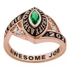 Ladies' Class Ring in Rose Gold Over Celebrium Marquise Birthstone sold by Limoges Jewelry