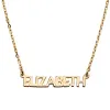 14K Gold over Sterling Petite Uppercase Name Station Necklace sold by Limoges Jewelry