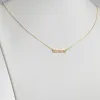 14K Gold over Sterling Petite Uppercase Name Station Necklace sold by Limoges Jewelry