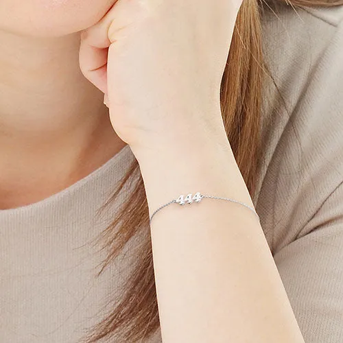 Petite Old English Angel Number Bracelet sold by Limoges Jewelry product image thumbnail 3