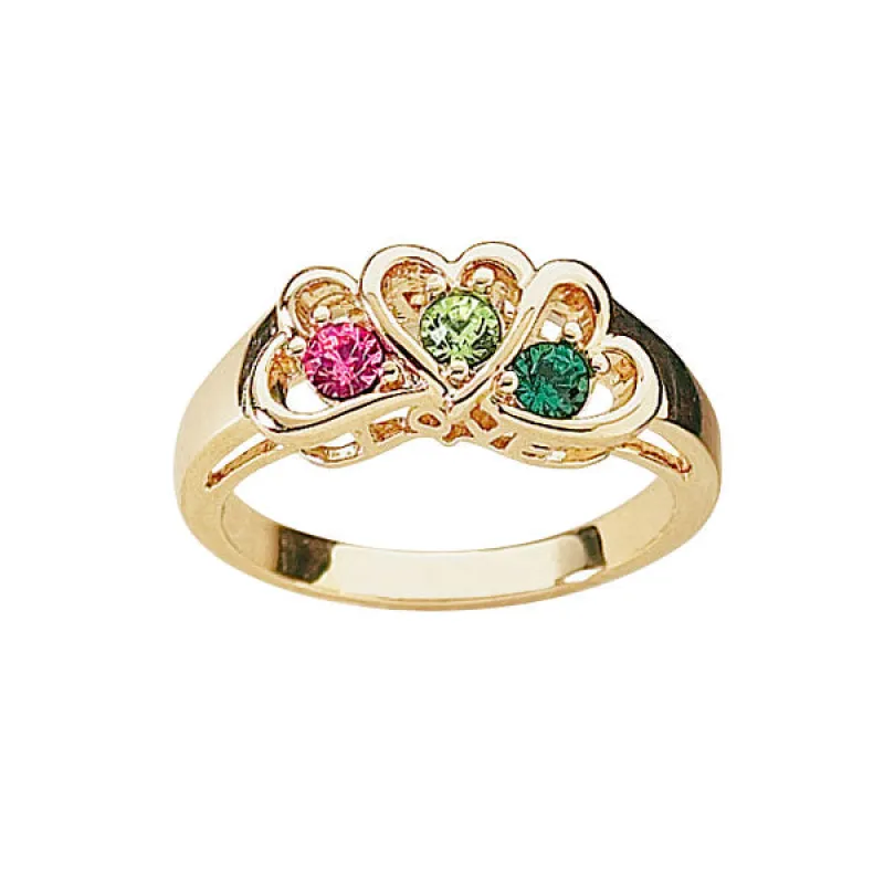 Daughter's Heart Birthstone Ring sold by Limoges Jewelry