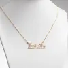 Two-tone Sterling Silver Name Necklace sold by Limoges Jewelry