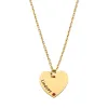Engraved Name and Birthstone Mini Heart Necklace sold by Limoges Jewelry