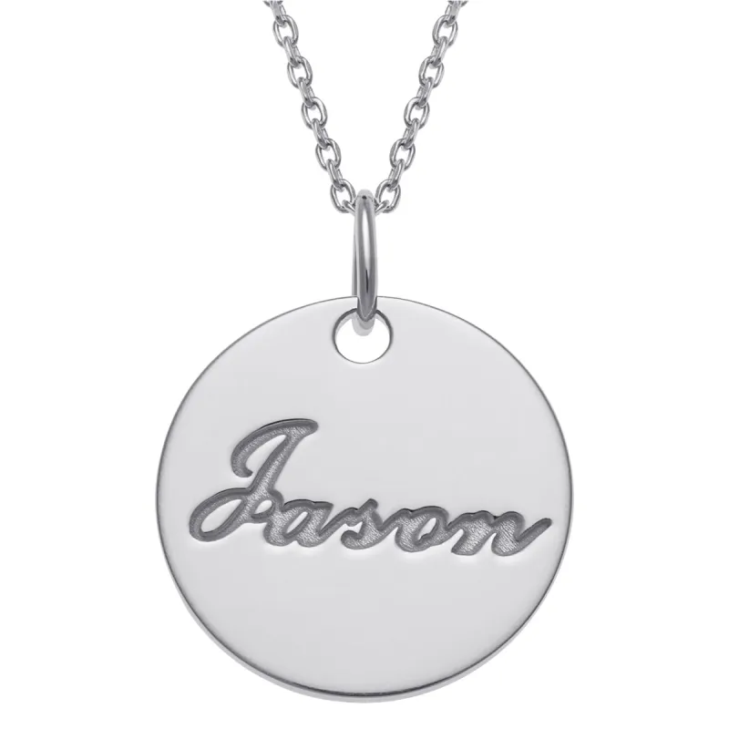 Sterling Silver Name Necklace sold by Limoges Jewelry