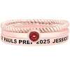Women's 14K Rose Gold Plated Round Birthstone Stackable Class Ring sold by Limoges Jewelry
