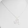 Sterling Silver Initial With Engraved Name Necklace sold by Limoges Jewelry