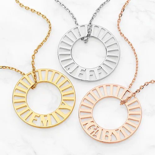 Name Token Necklace sold by Limoges Jewelry