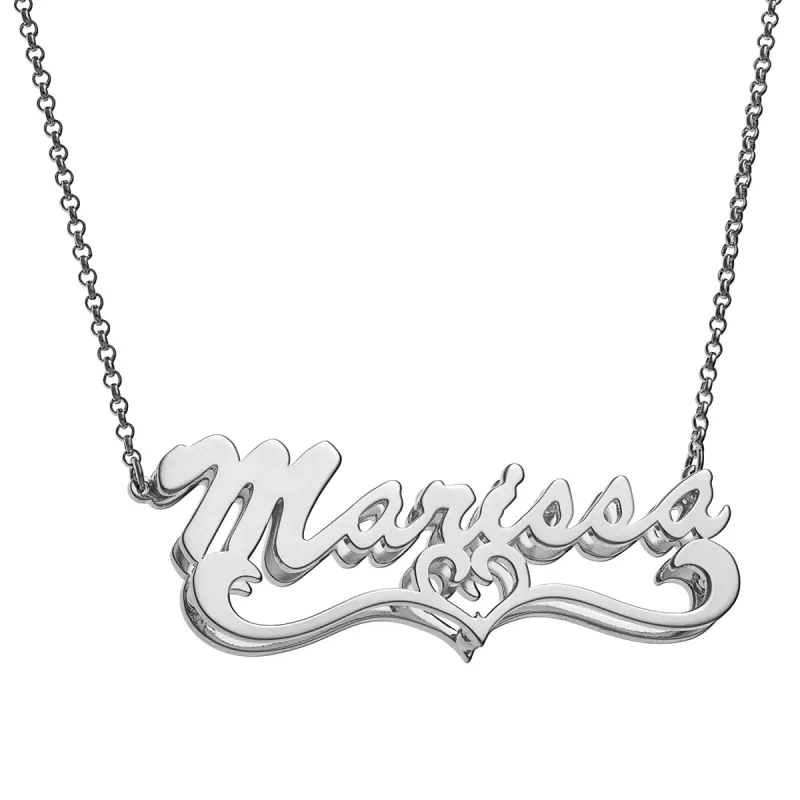 Personalized Double Nameplate Necklace sold by Limoges Jewelry