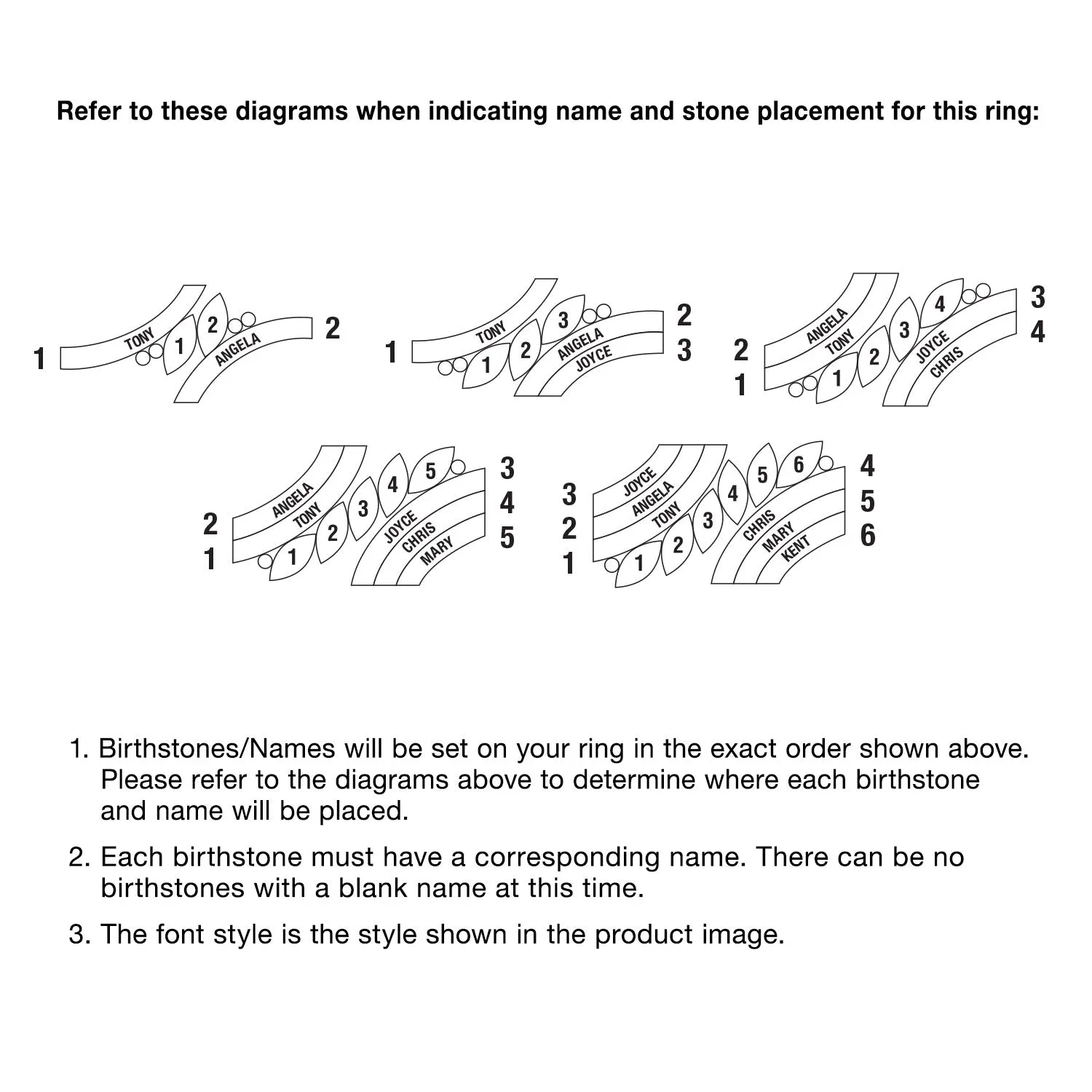 Silver Plated Family Marquise Birthstone Name Ring with Diamond Accent sold by Limoges Jewelry product image thumbnail 4