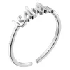 Sterling Silver Petite Name Ring sold by Limoges Jewelry