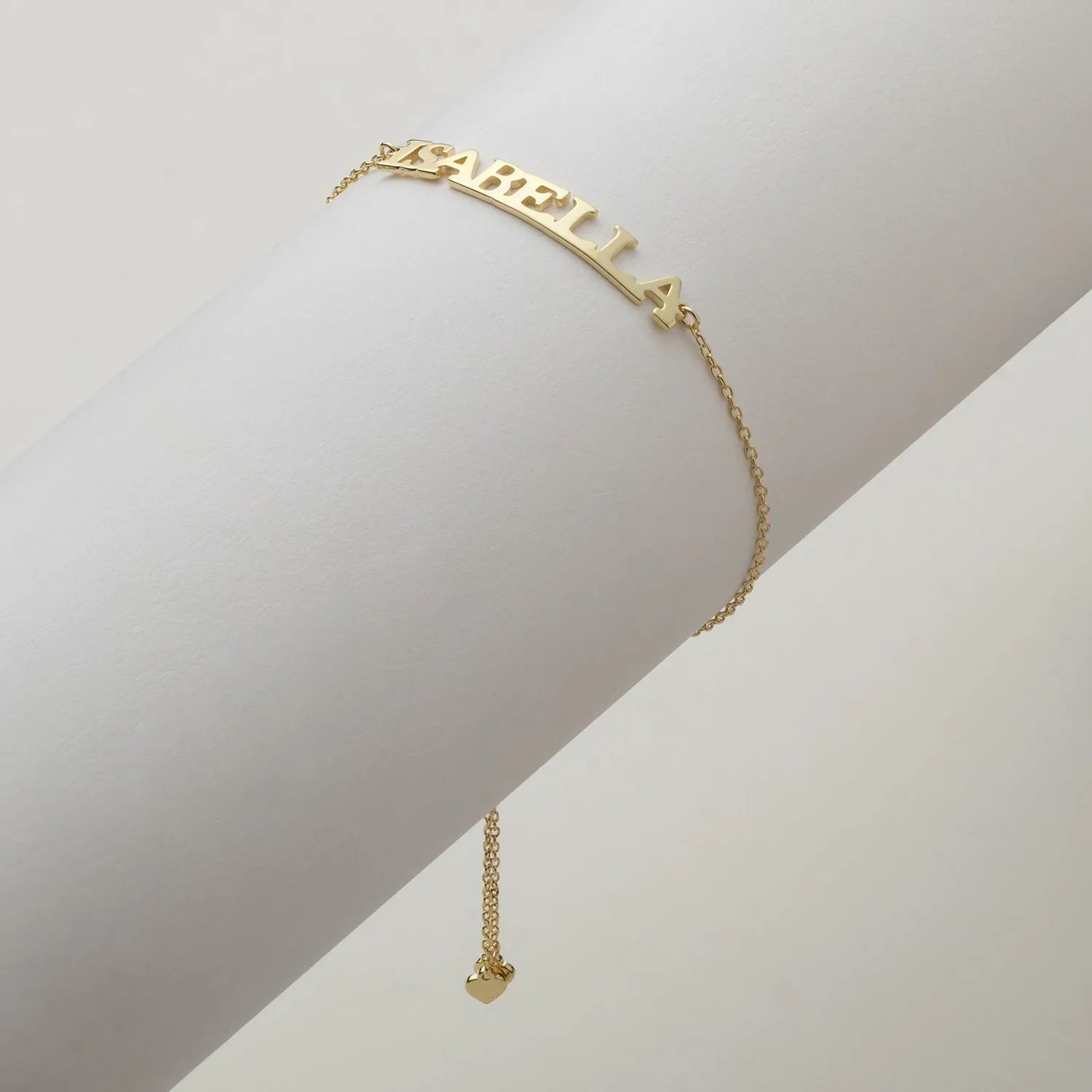 14K Gold over Sterling Adjustable Name Bracelet sold by Limoges Jewelry product image thumbnail 2