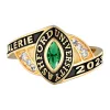 Ladies' Class Ring in Gold Over Celebrium Marquise Birthstone sold by Limoges Jewelry