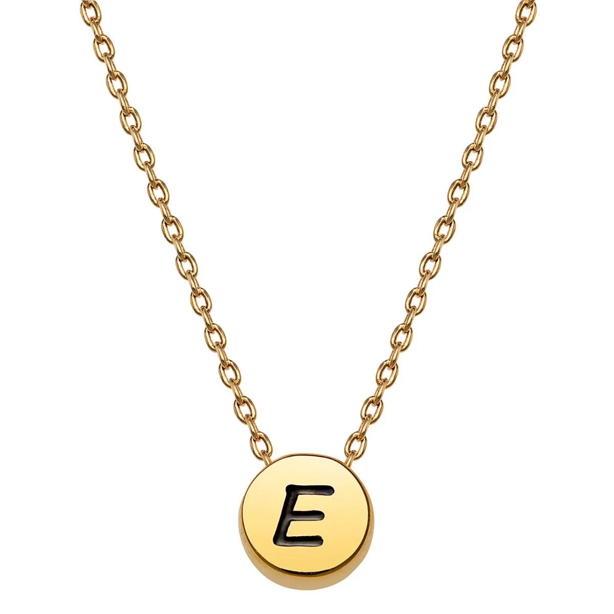 Dainty Disc Initial Necklace sold by Limoges Jewelry product image thumbnail 2