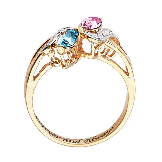 Couples Marquise Birthstone Ring sold by Limoges Jewelry product image thumbnail 2