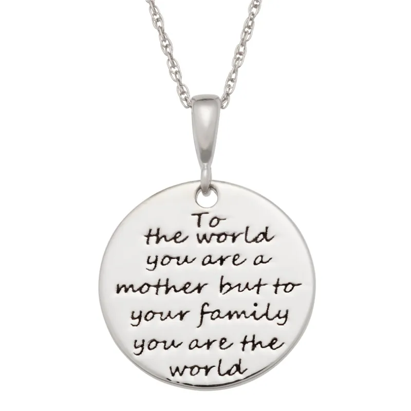 Sterling Silver Personalized To the world sold by Limoges Jewelry