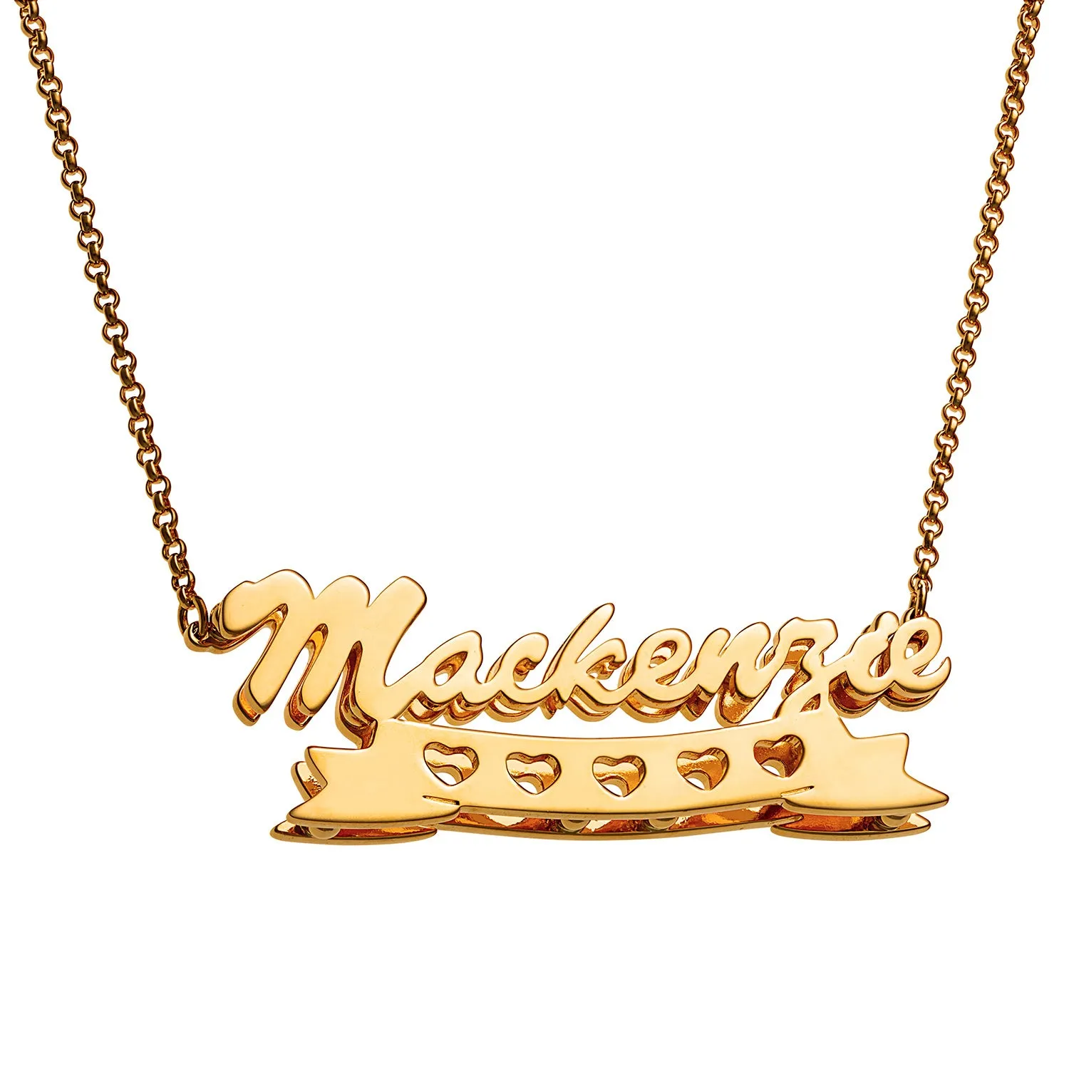 Personalized Double Nameplate Necklace sold by Limoges Jewelry