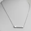 Horizontal 4-sided Bar 'Amazing Grace' Engraved Necklace sold by Limoges Jewelry