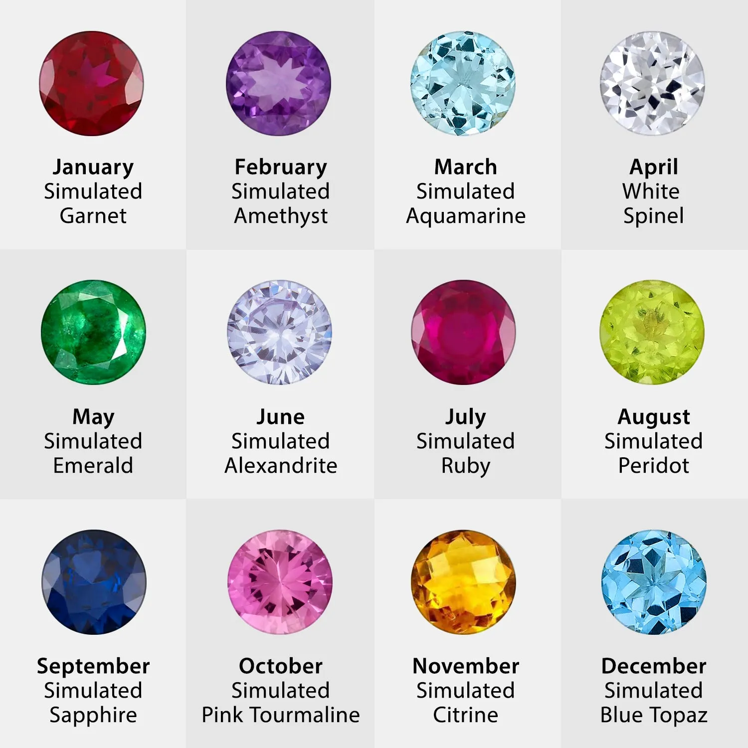 Gold over Sterling Couples Birthstone Ring sold by Limoges Jewelry product image thumbnail 2