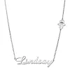 Silver Plated Script Name with Hamsa Hand Station Necklace sold by Limoges Jewelry