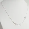 Silver Plated Script Name with Hamsa Hand Station Necklace sold by Limoges Jewelry