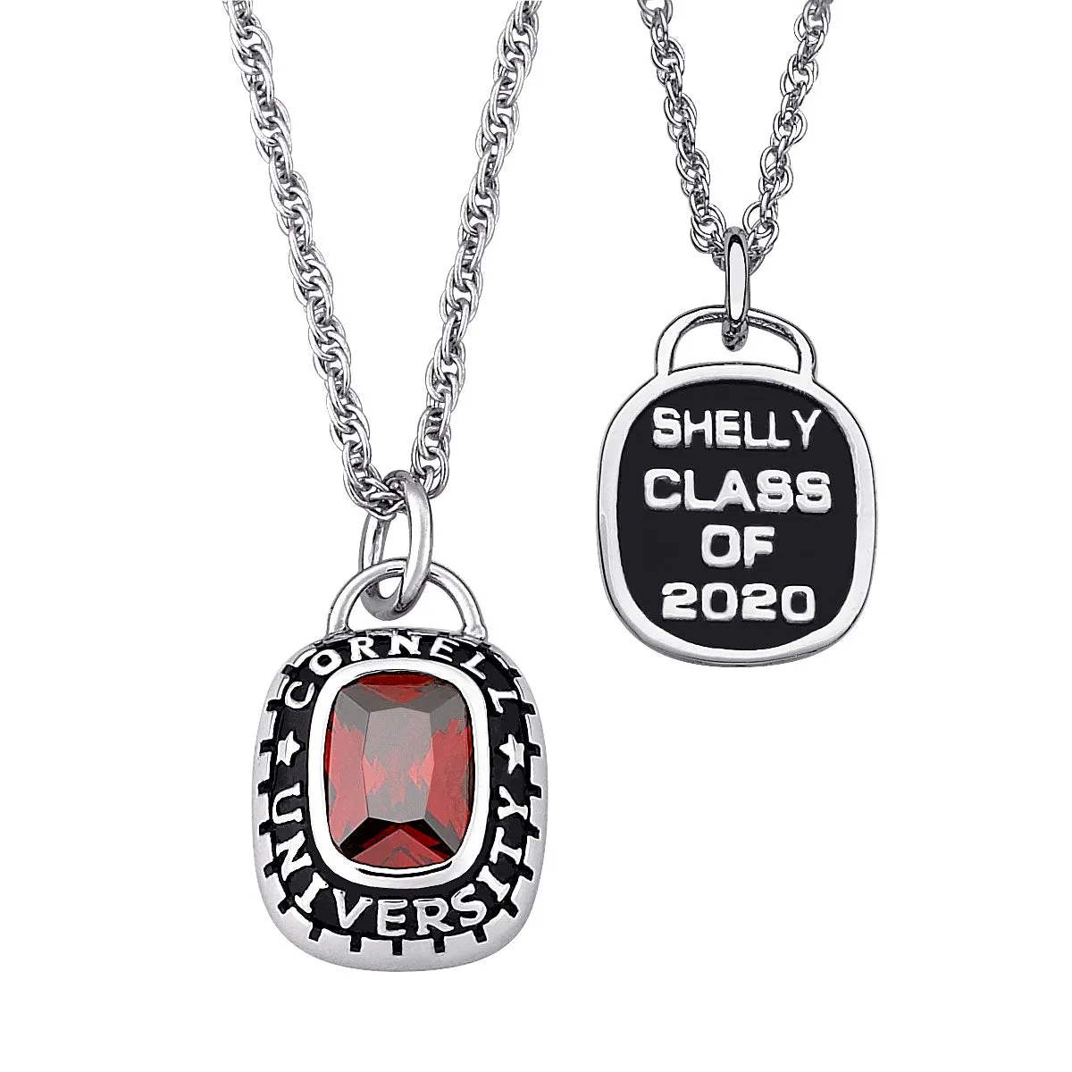 Sterling Silver Birthstone Class Necklace sold by Limoges Jewelry