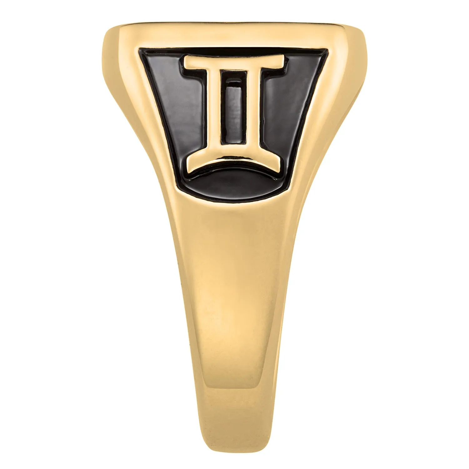 Ladies 14K Gold over Sterling Rectangle Signet Class Ring sold by Limoges Jewelry product image thumbnail 3
