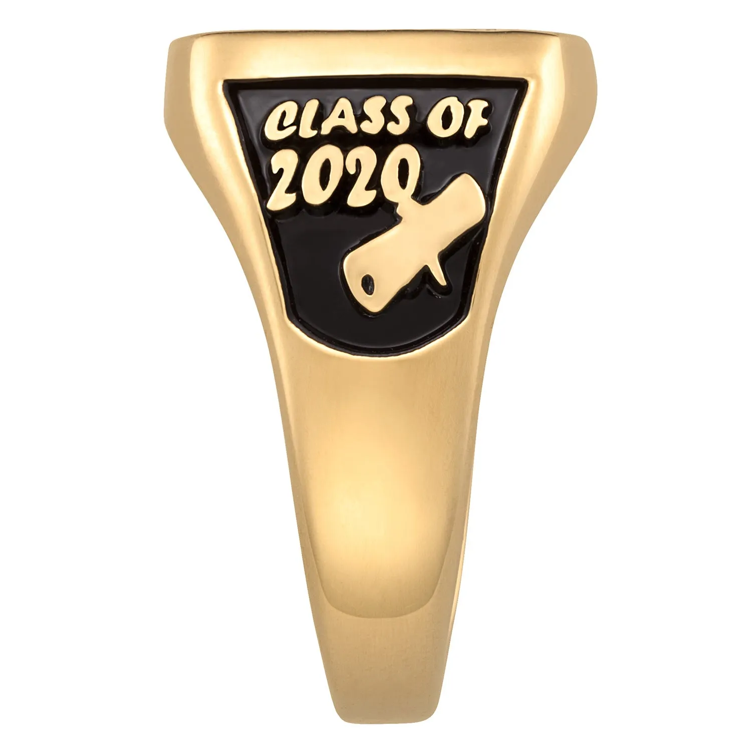 Ladies 14K Gold over Sterling Rectangle Signet Class Ring sold by Limoges Jewelry product image thumbnail 4