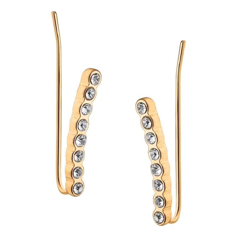 Petite Clear Crystal Crawler Earring sold by Limoges Jewelry