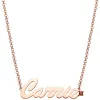 Personalized Script Name with Birthstone Accent Necklace sold by Limoges Jewelry