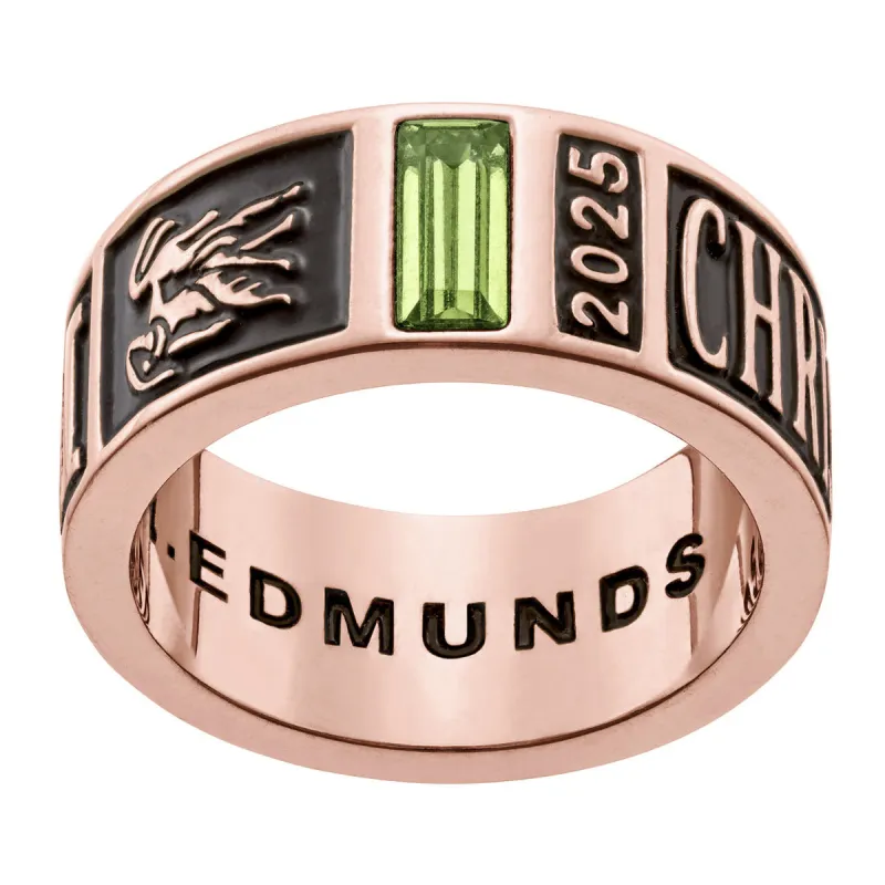 Men's 14K Rose Gold over Sterling Class Ring sold by Limoges Jewelry