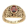 Ladies Yellow CELEBRIUM Fancy Scroll Birthstone Class Ring sold by Limoges Jewelry